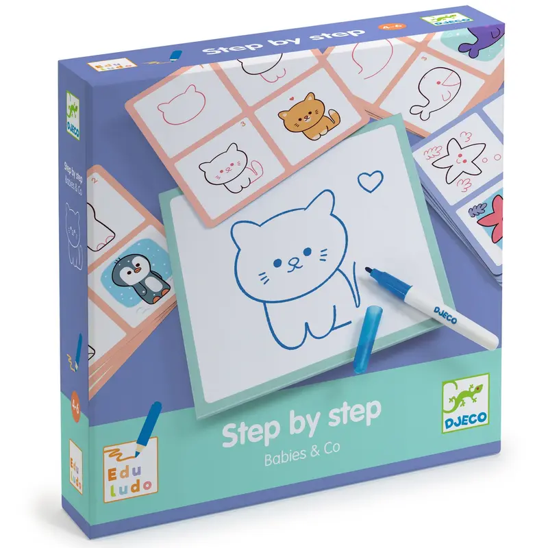 Leren Tekenen - Step by Step baby's en Co | Djeco