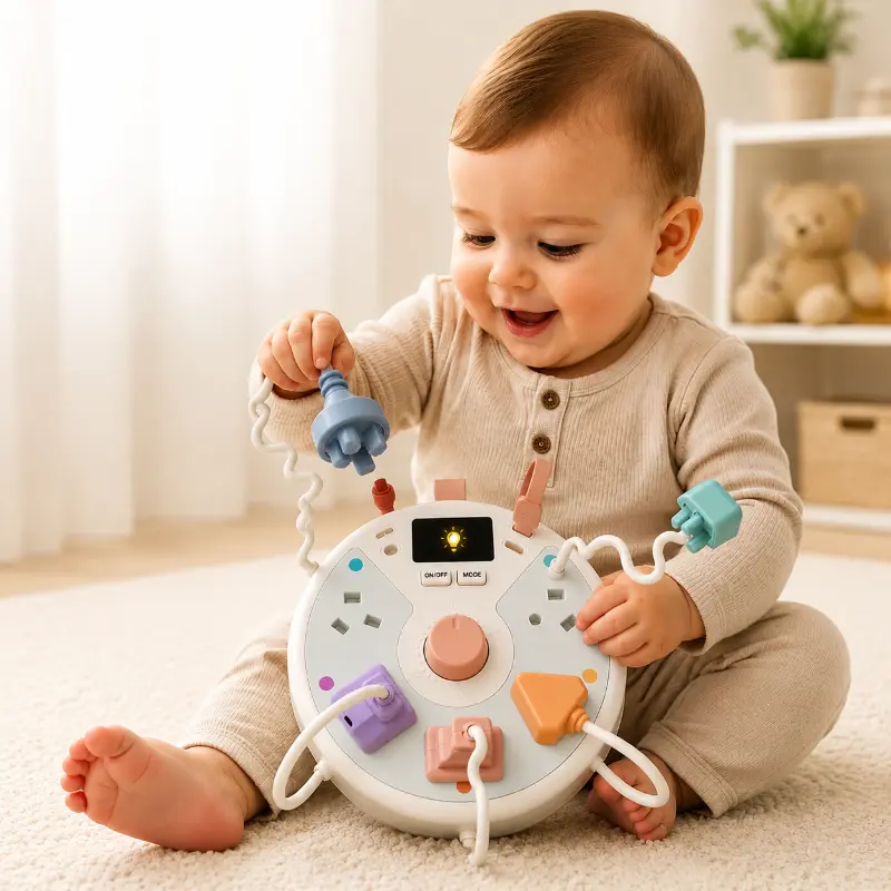 Light Up Busy Board – Motor Skills & Development – Activity Board