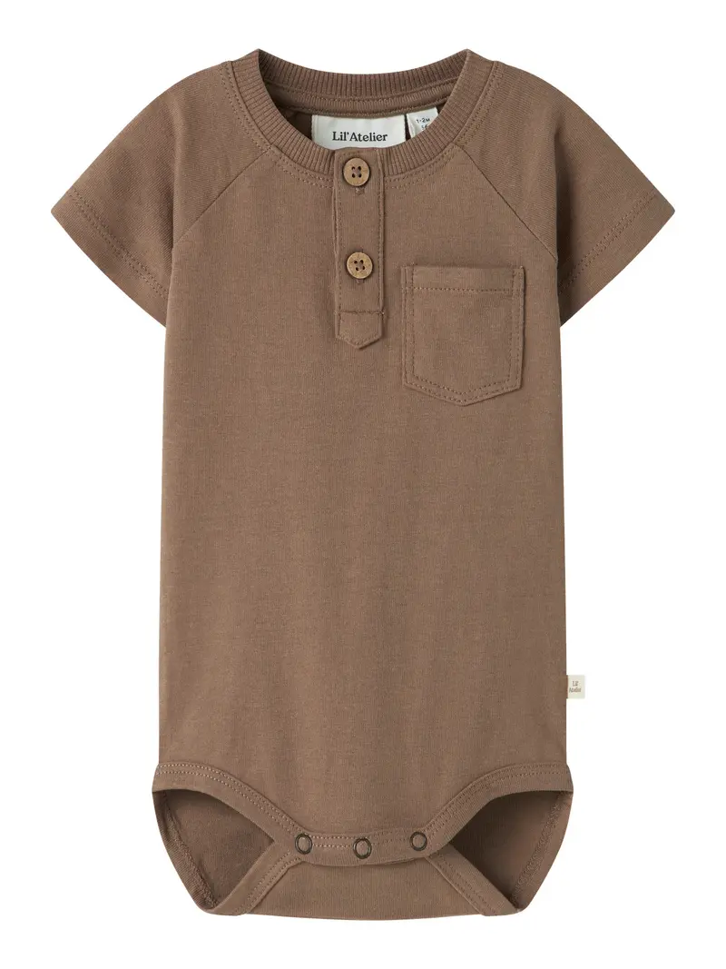 Lil' Atelier Baby Dolan joe ss body Coca Mocha