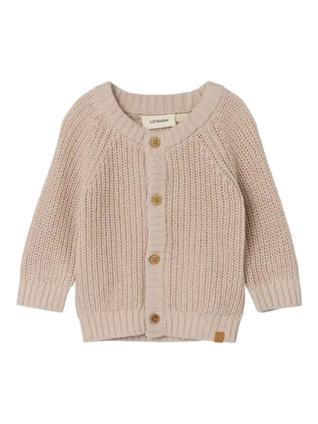 Lil' Atelier Baby Emlen knit vest Gray Morn