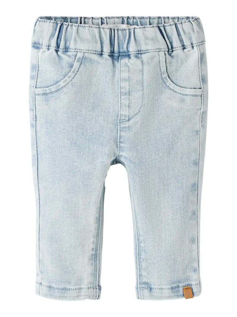 Lil' Atelier Baby Frances loose jeans Light Blue Denim