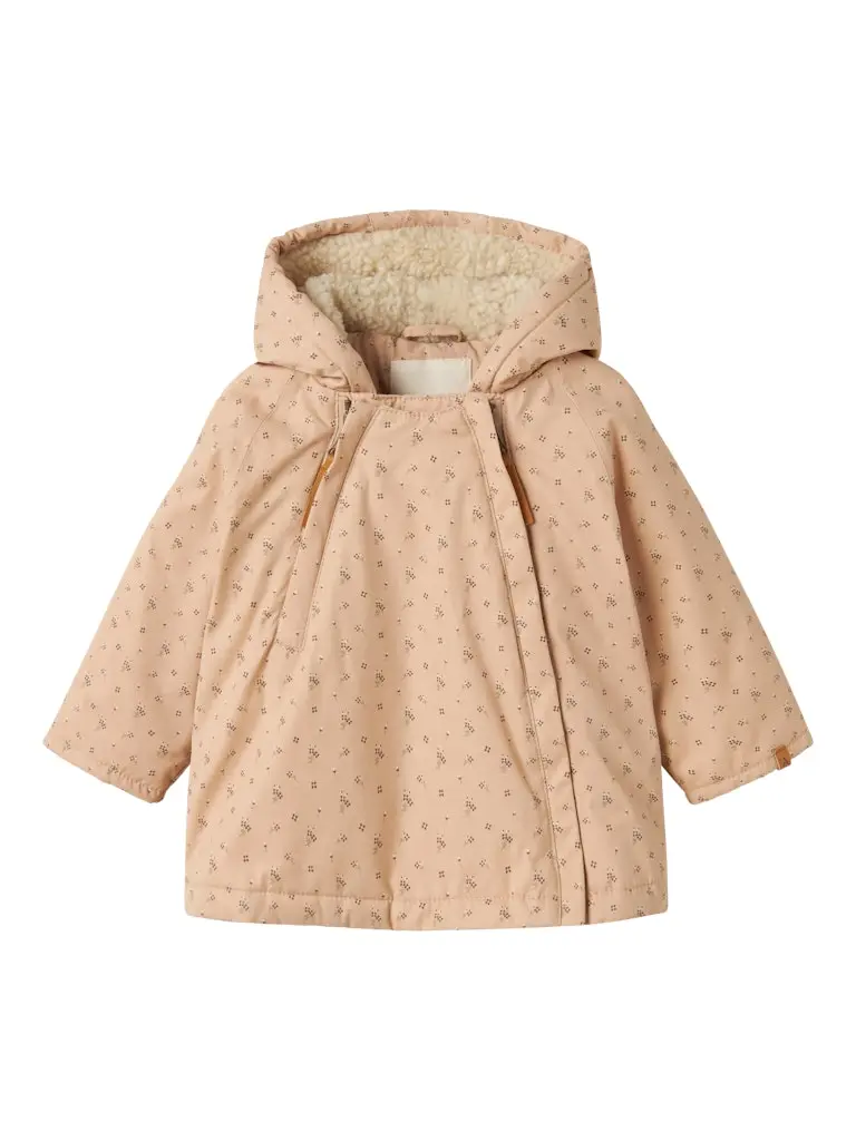 Lil' Atelier Baby Gerda jas Rugby Tan AOP