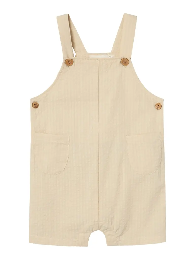 Lil' Atelier Baby Homan tuinbroek Bleached Sand