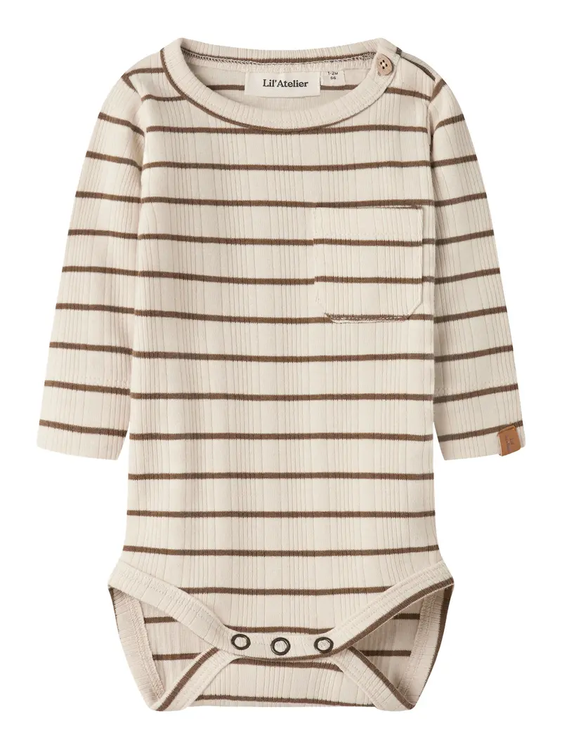 Lil' Atelier Baby Kaby ls slim body Turtledove KANGAROO