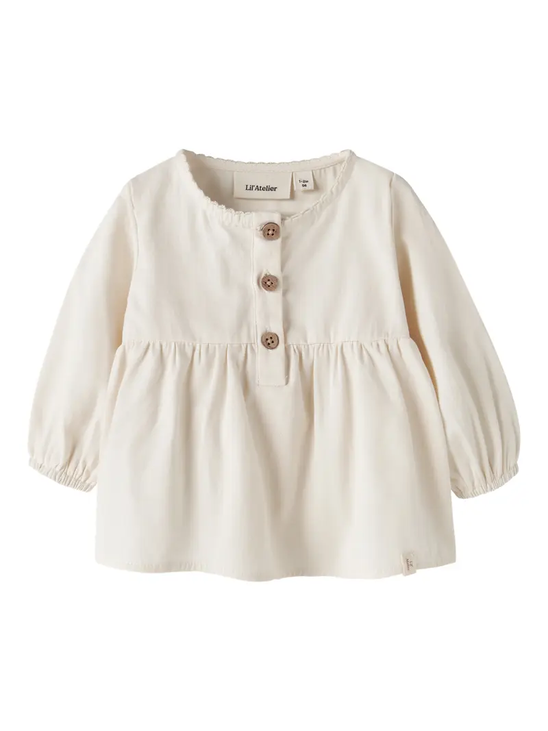 Lil' Atelier Baby Lolia ls loose shirt Turtledove