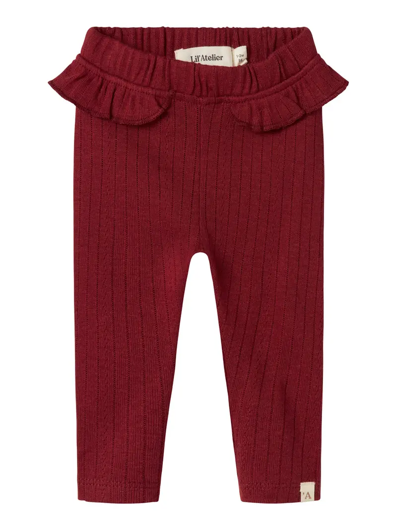 Lil' Atelier Baby Rachel Nam legging Red Dahlia