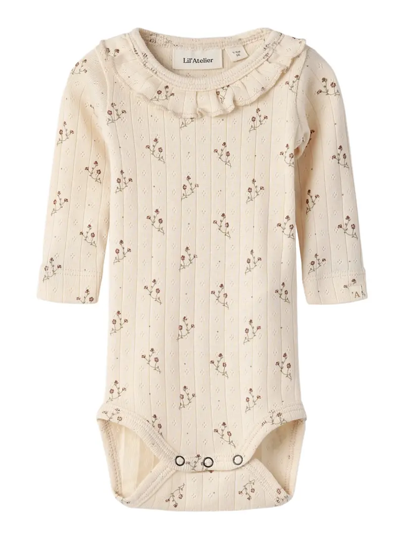 Lil' Atelier Baby Rachello Ria romper Novelle Peach FLOWER