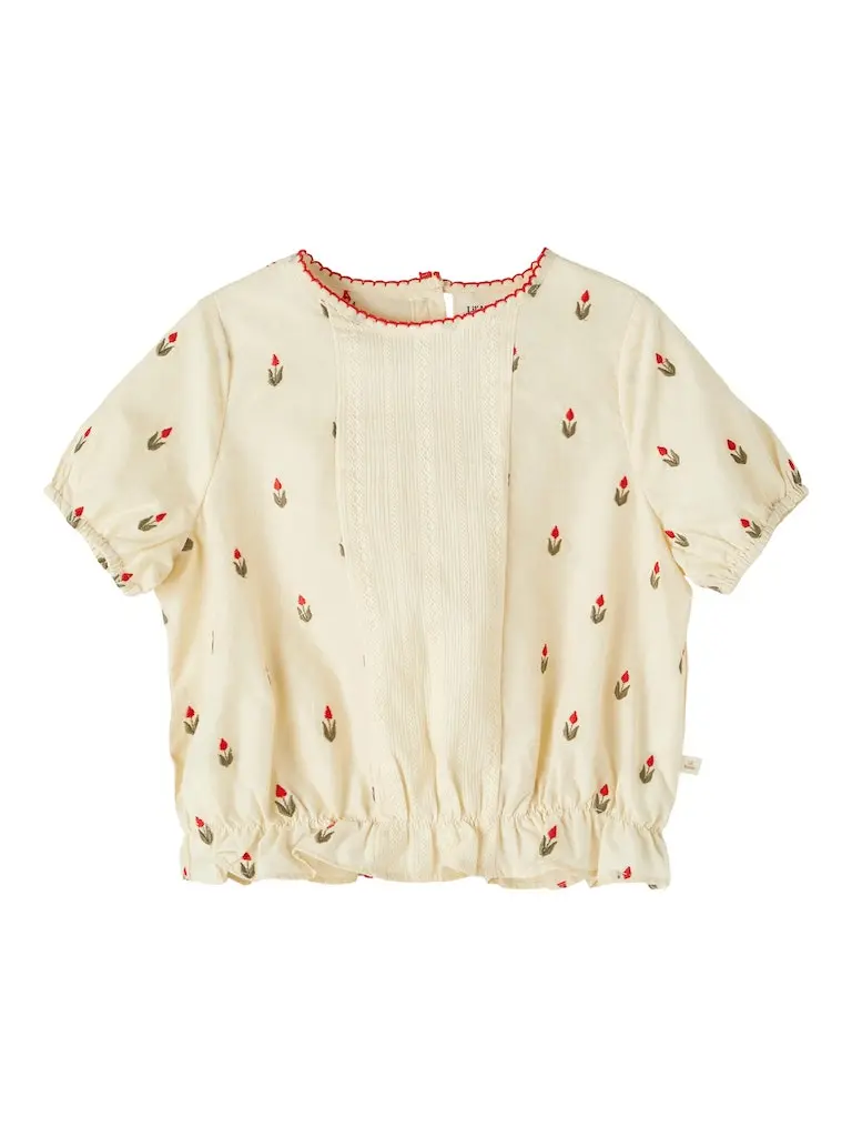 Lil' Atelier Mini blouse Halma turtledove