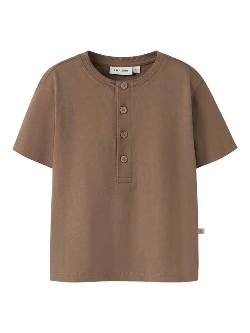 Lil' Atelier Mini Dolan len ss loose top Coca Mocha
