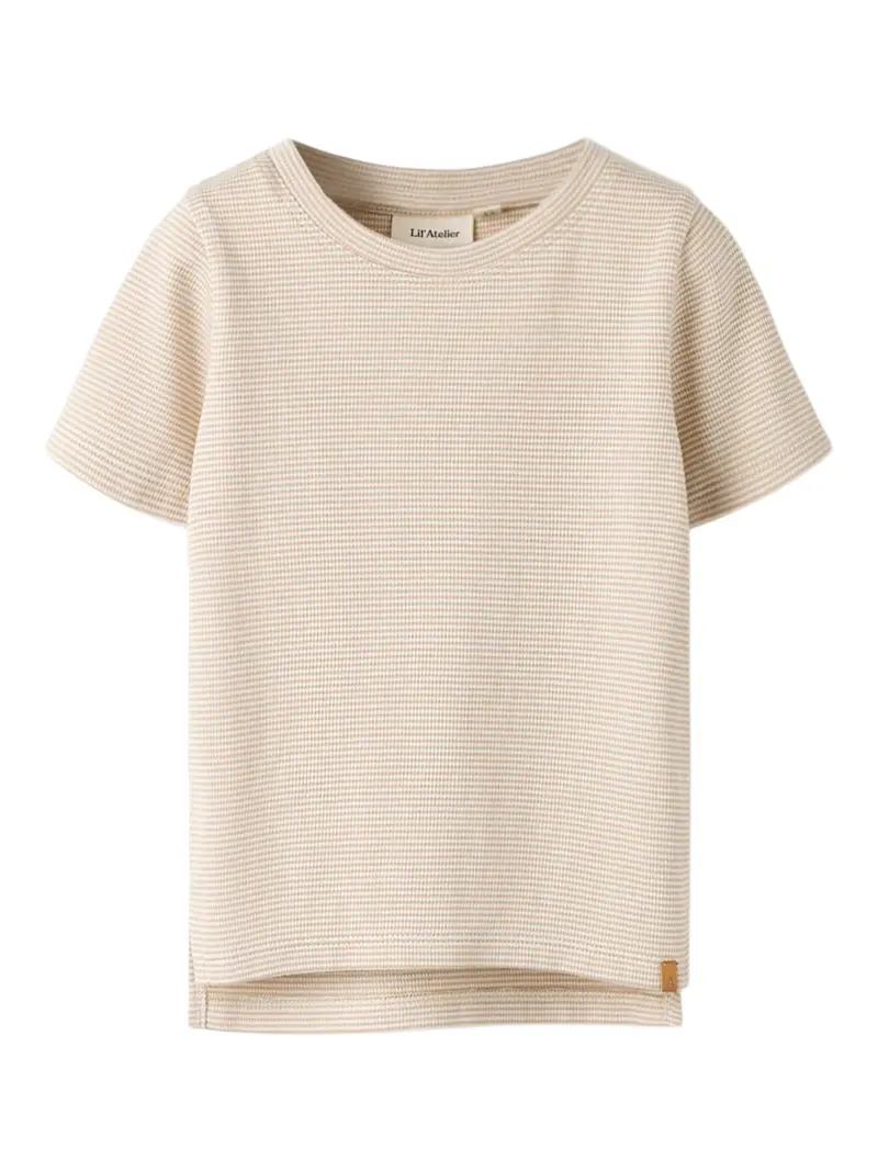 Lil' Atelier Mini Feng T-shirt Oxford Tan