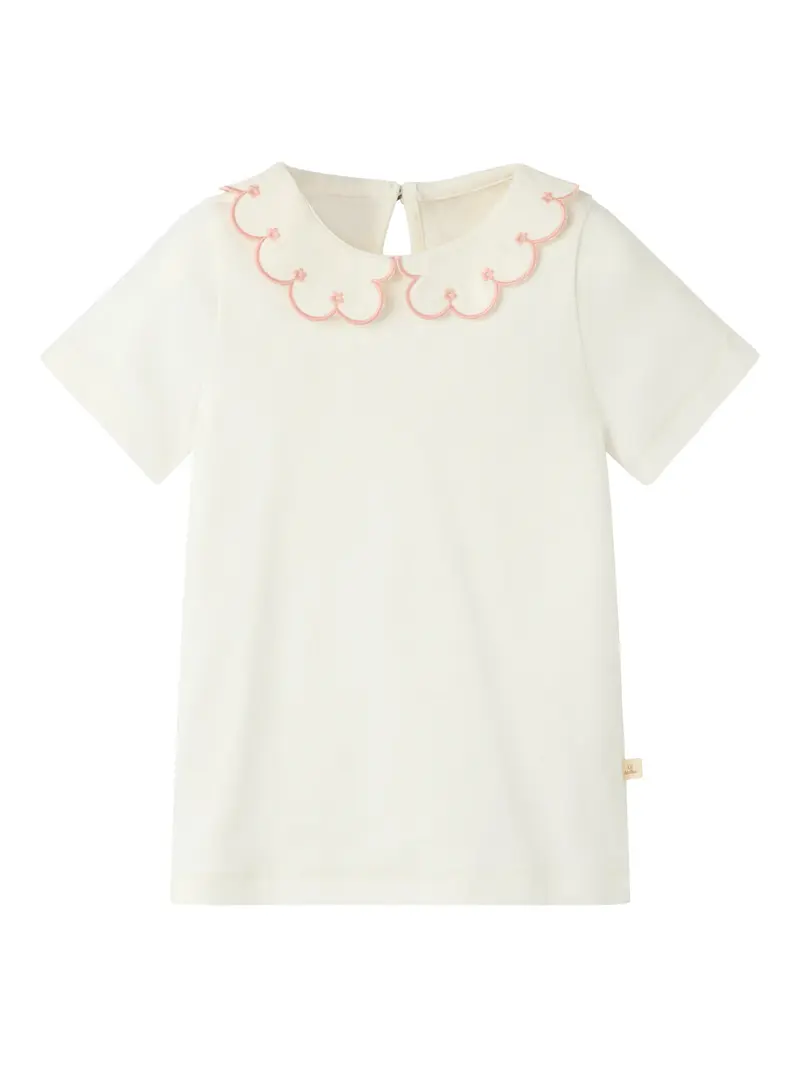 Lil' Atelier Mini Fundo ss slim top Coconut Milk ROSE TAN