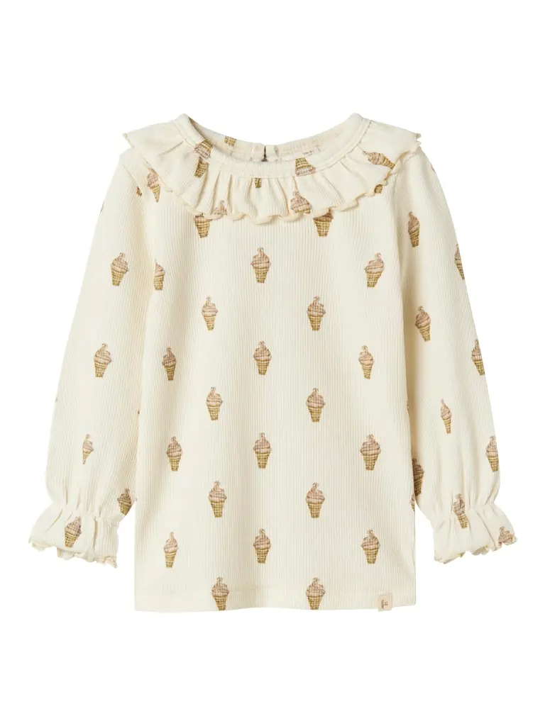 Lil' Atelier Mini Gavo Eug shirt Turtledove Ice Cream
