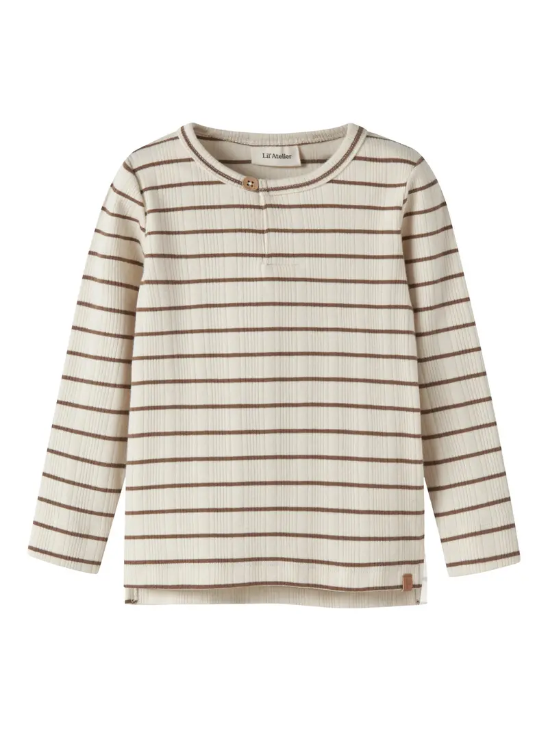 Lil' Atelier Mini Kaby ls slim top Turtledove KANGAROO