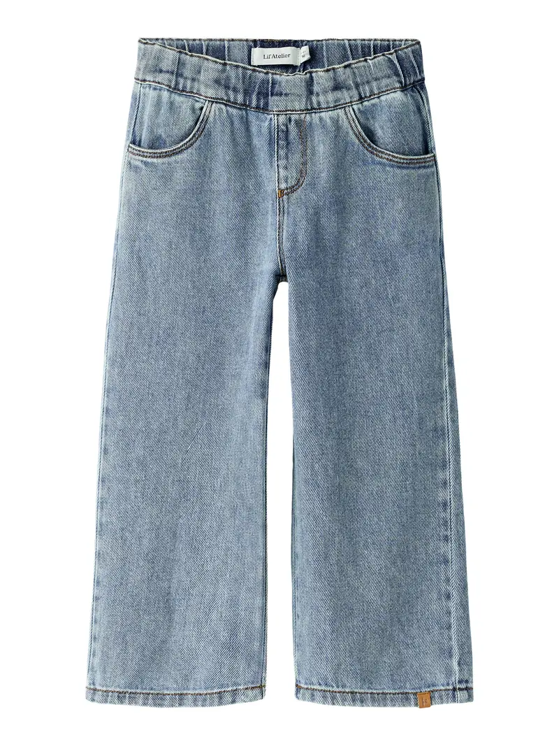 Lil' Atelier Mini Karole sim wide jeans Medium Blue Denim
