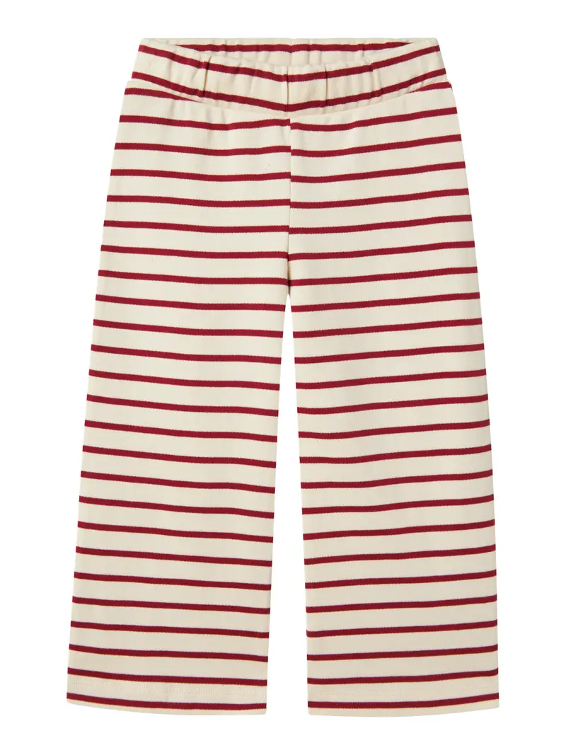 Lil' Atelier Mini Limia wide pants Turtledove RED DAHLIA