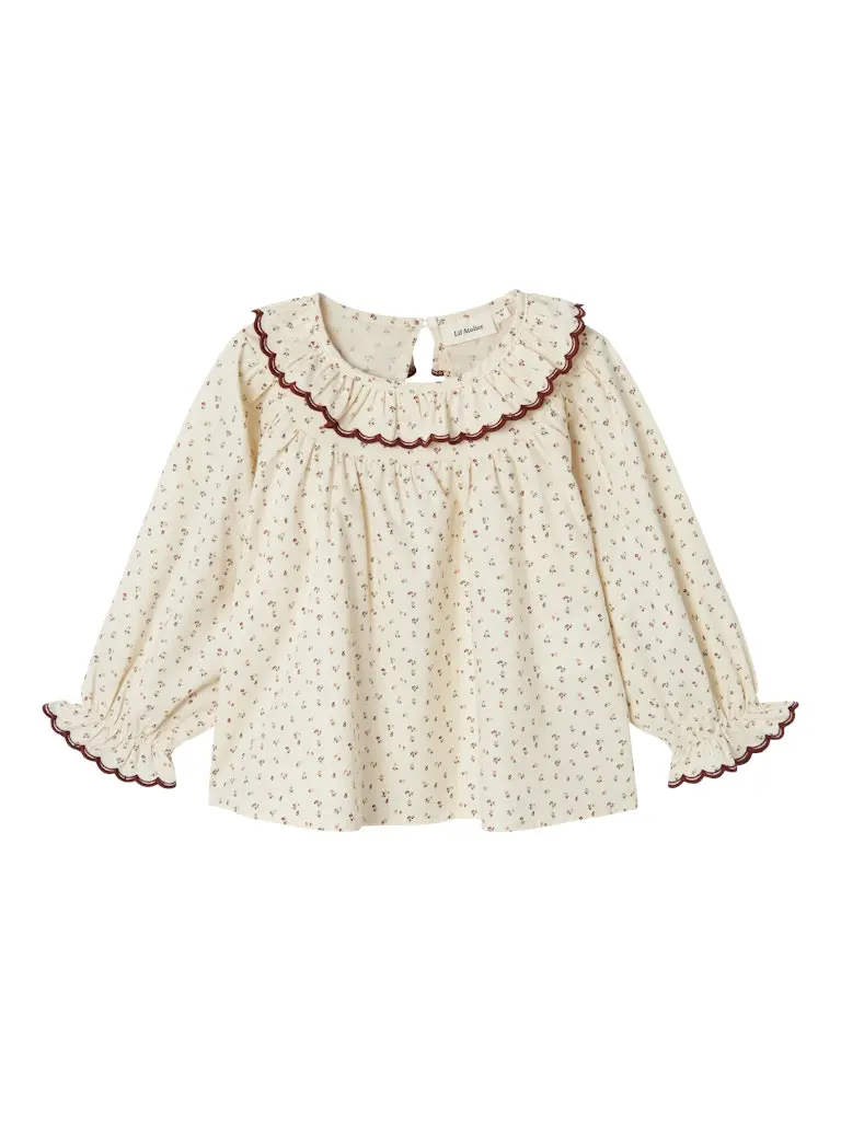 Lil' Atelier Mini Rasia blouse Turtledove