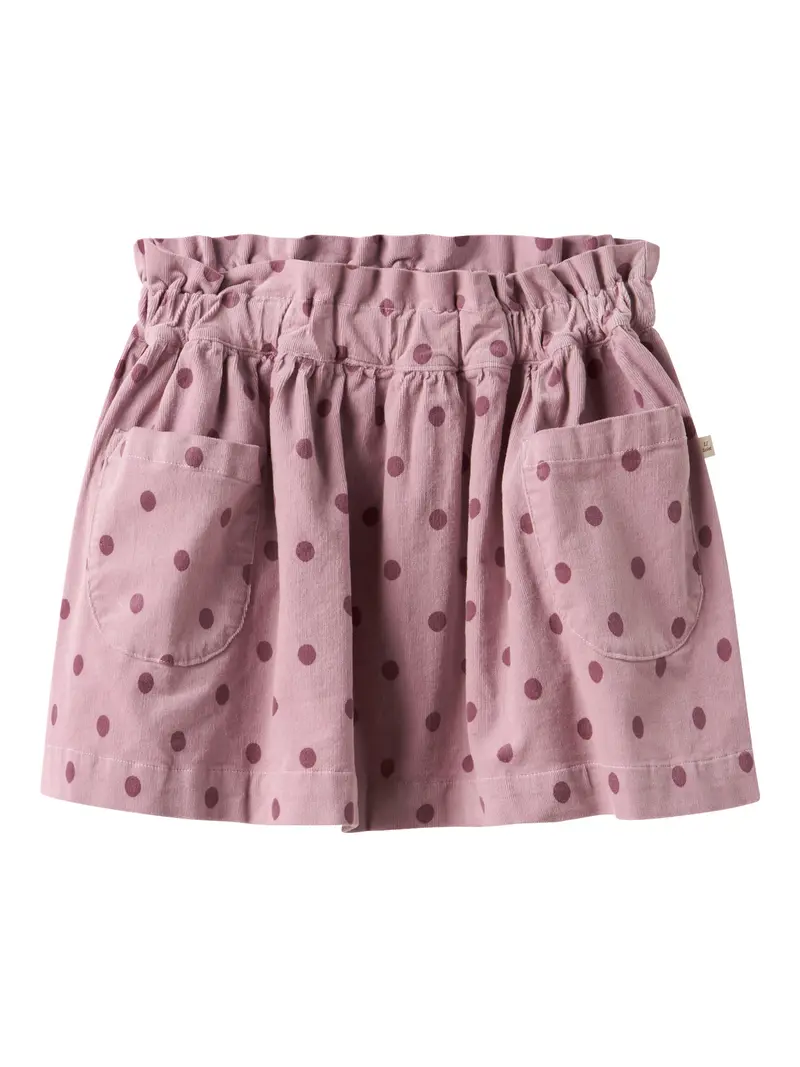 Lil' Atelier Mini Somba Cord rok Violet Ice DOTS