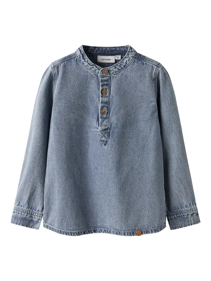 Lil' Atelier Mini Taya blouse Medium Blue Denim