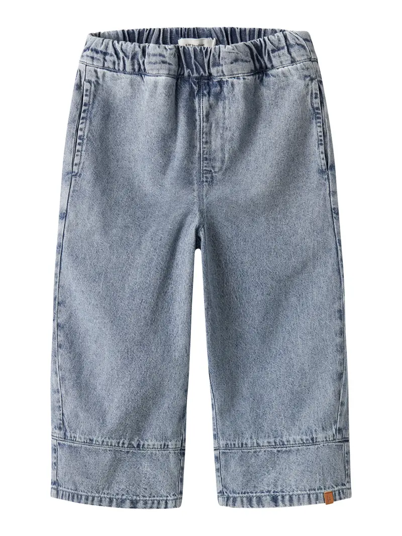 Lil' Atelier Mini Taya wide jeans Medium Blue Denim