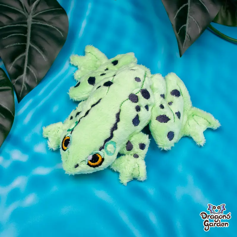 Lime Green Frog Plushie