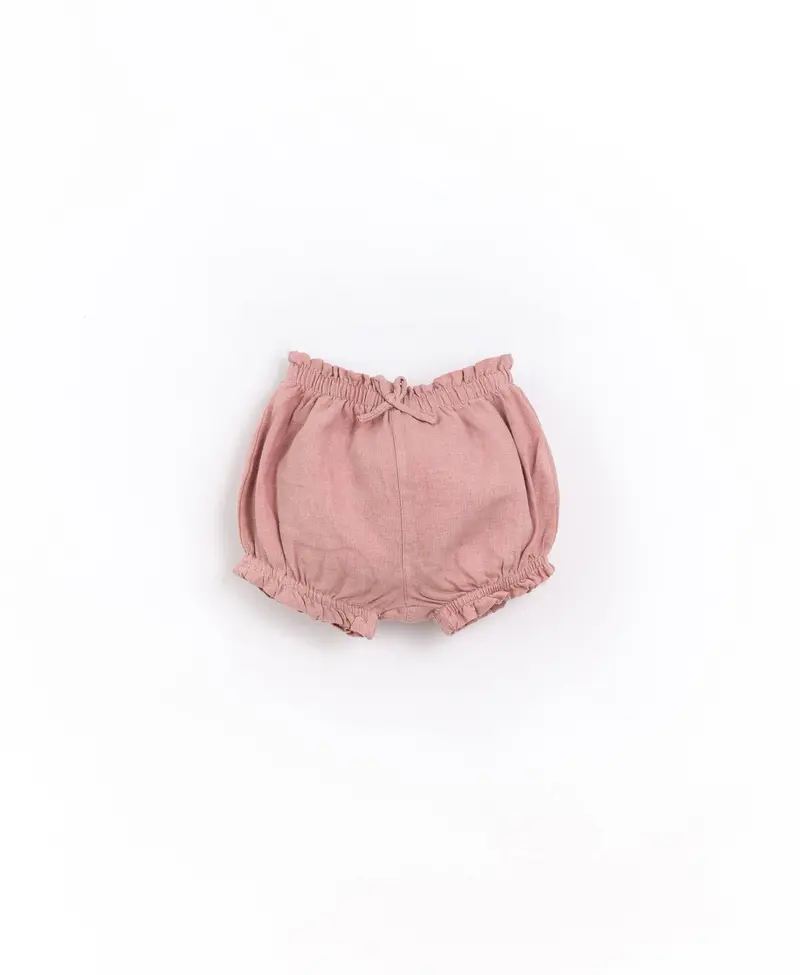 Linen shorts with elastic waist | Basketry