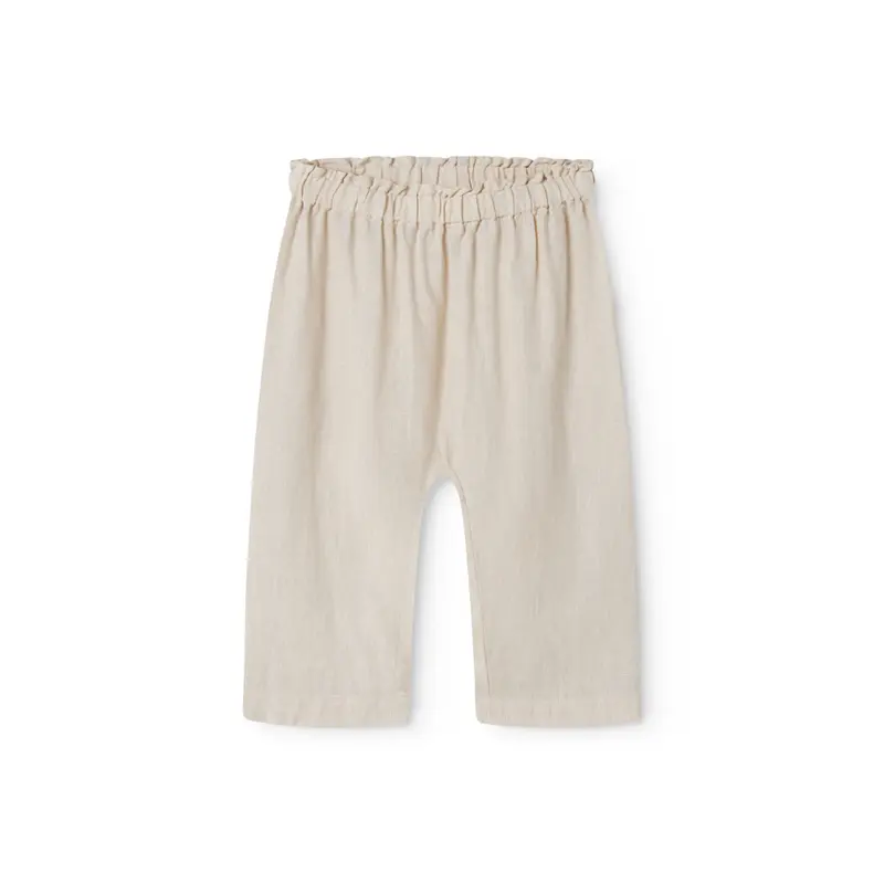 Linnen broekje Panu - Kit/Beige - MarMar Copenhagen