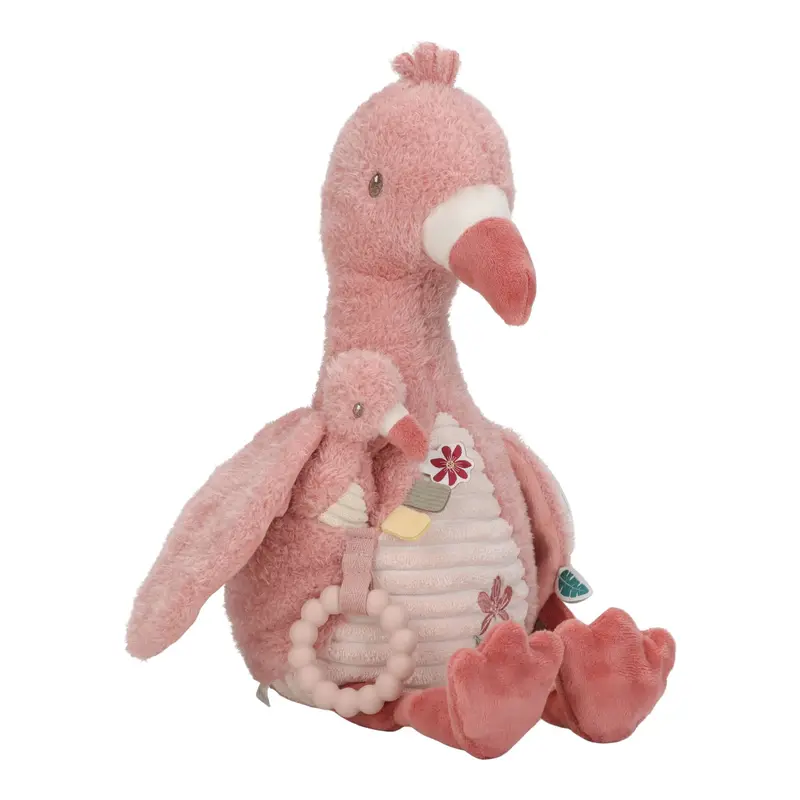 Little Dutch Activiteitenknuffel Flamingo Roze