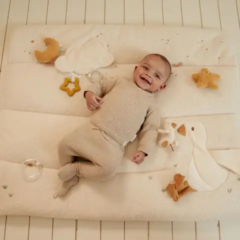 Little Dutch boxkleed newborn naturals 80 x 100 cm 0 mnd+