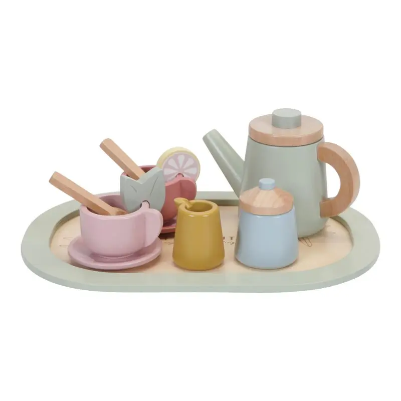 Little Dutch theeservies hout