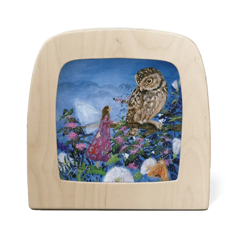 Little Fairy Can't Sleep - Owl Silhouette