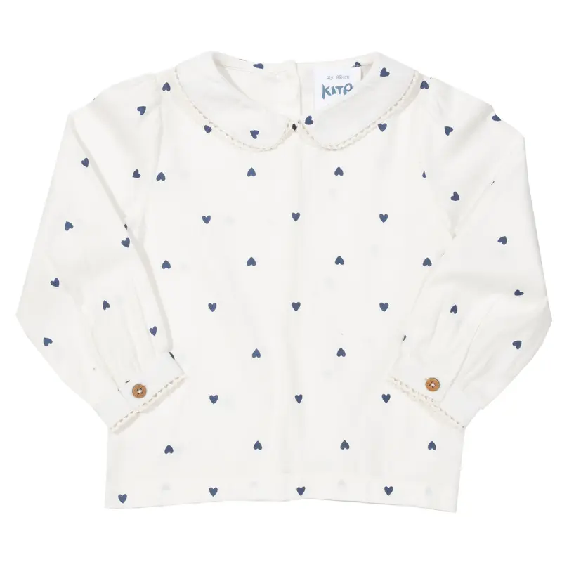 Little heart blouse (longsleeve) - Kite Clothing