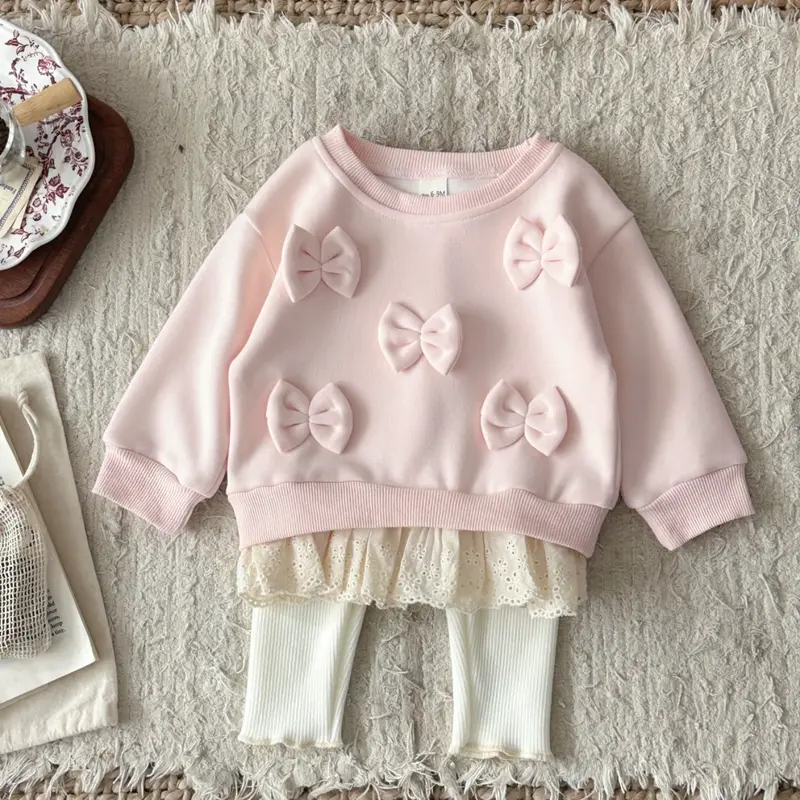 LittleAngel – Soft & Stylish – Baby Set with Sweater and Stretch Pants