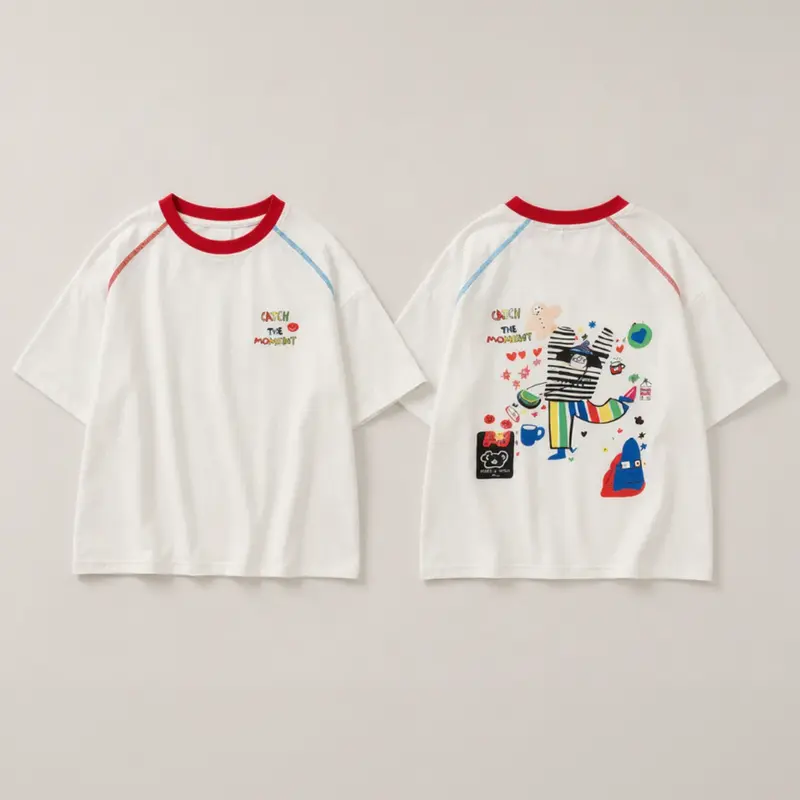 LittleVibe – Fun & Creative – Oversized T-shirt with Colorful Illustration
