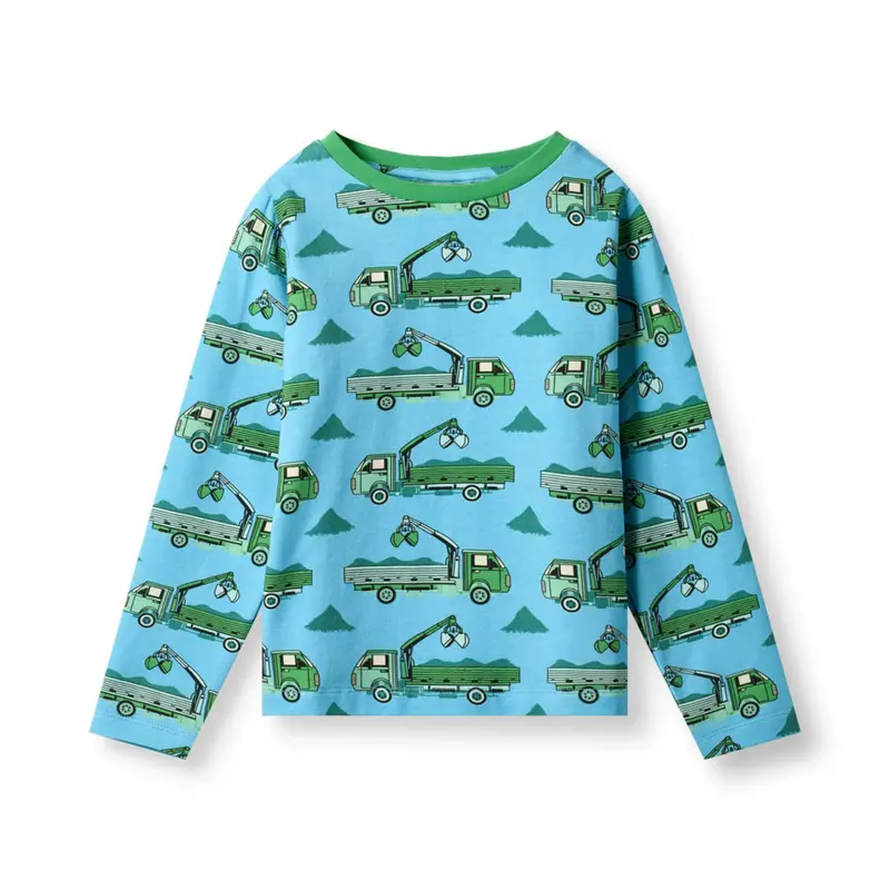 Longsleeve / Elstar long-sleeved top with trucks - Småfolk