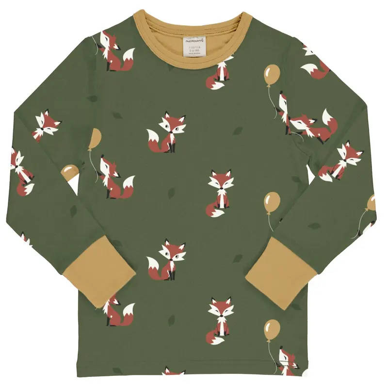 Longsleeve Top LS Fox Mosgroen - Maxomorra