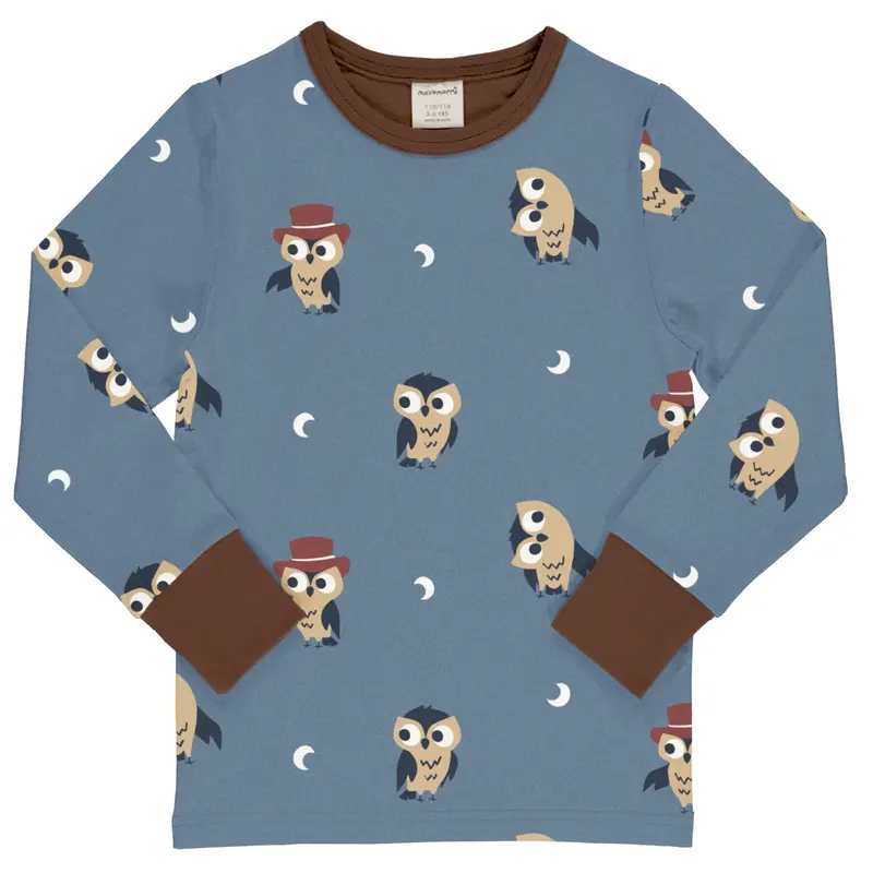 Longsleeve Top LS Owl - Maxomorra