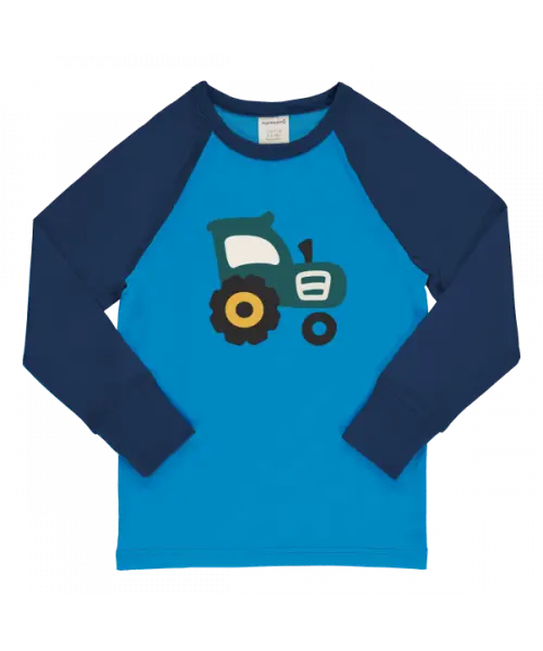 Longsleeve Top LS Raglan Tractor Green - Maxomorra