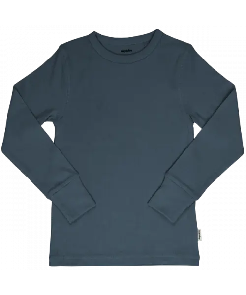 Longsleeve Top LS Rib Solid RAINFALL - Meyadey (Maxomorra)