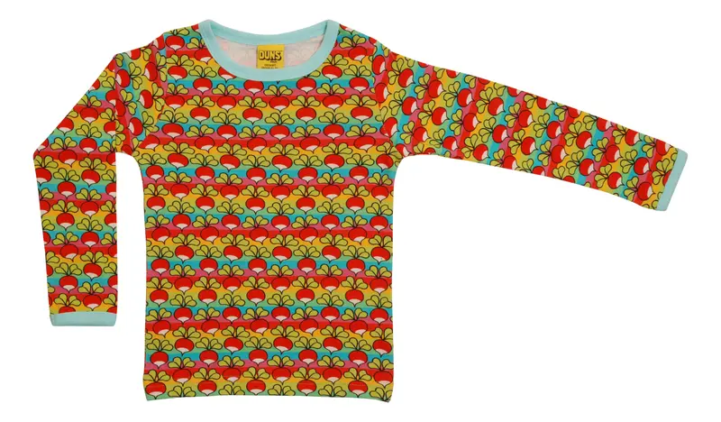 Longsleeve Top Radish Mini Stripe - Duns Sweden