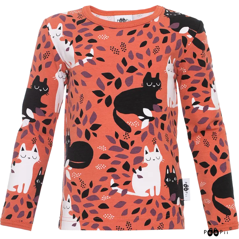 Longsleeve ULJAS Shirt Hide and Seek Rust 86-140 – Paapii Design
