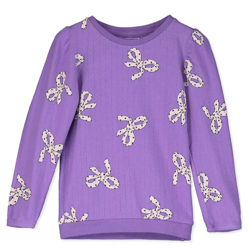 Lötiekids shirt bows all over lilac