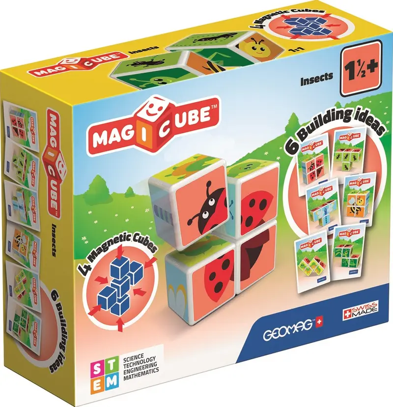 Magicube Insecten | 4 Stuks + 3 Kaarten