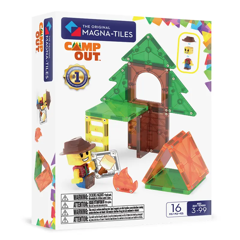 Magna-Tiles Camp out - 16 magnetische tegels