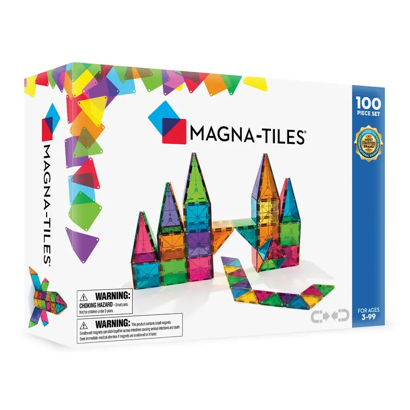 Magna-Tiles Classic Clear Colors set - 100 magnetische tegels