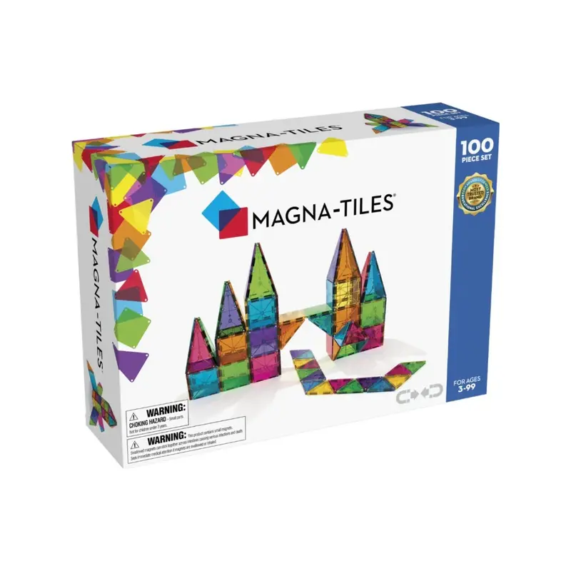 MAGNA-TILES® Clear Colors 100 Piece Set