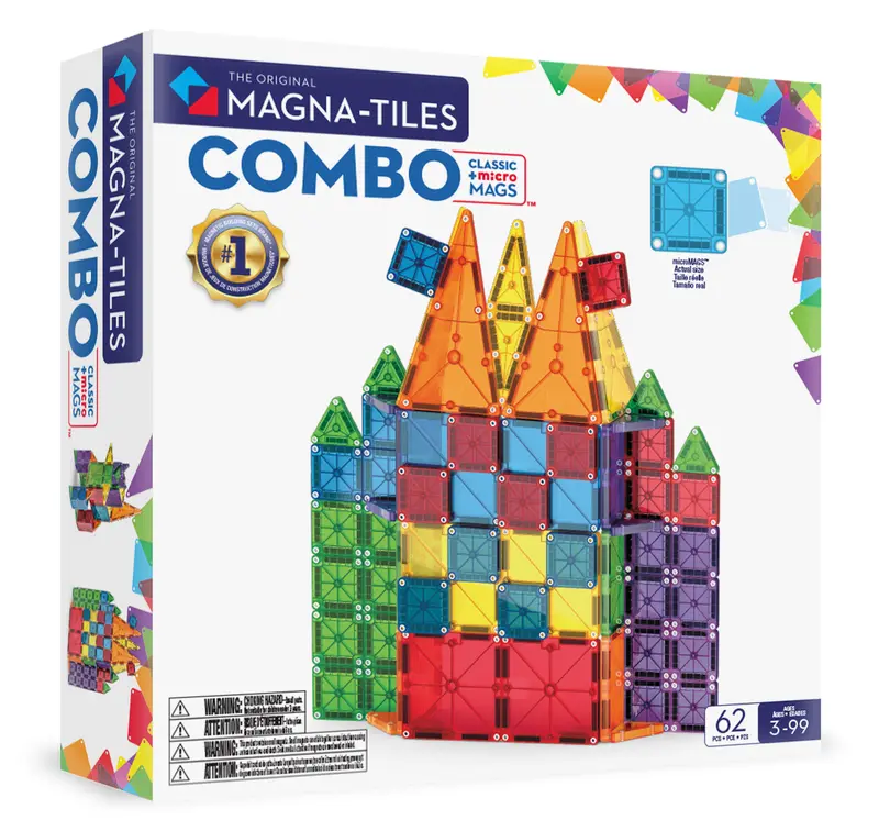 Magna-Tiles Combo set - 62 magnetische tegels