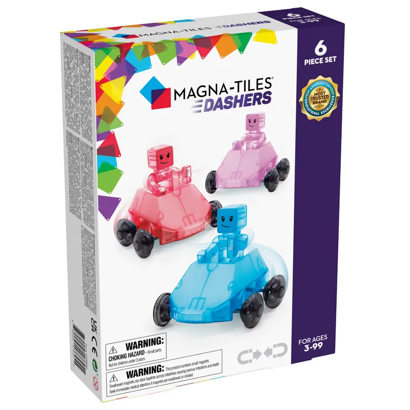 Magna-Tiles Dashers set - 6 magnetische tegels