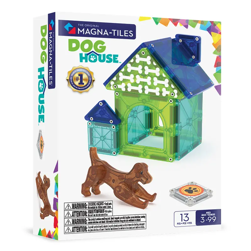 Magna-Tiles Dog house - 13 magnetische tegels