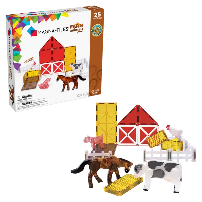 Magna-Tiles Farm Animals - 25 magnetische tegels