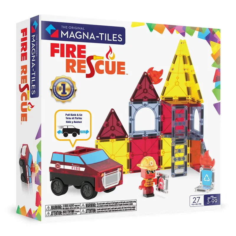 Magna-Tiles Fire Rescue - 27 magnetische tegels